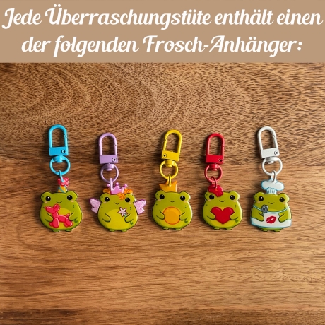 Frosch Schlüsselanhänger in Überraschungsbox