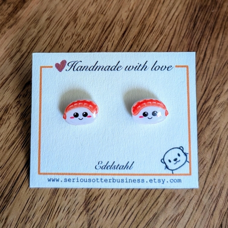 Japan Ohrringe Sushi Nigiri Ohrstecker für Japanliebhaber