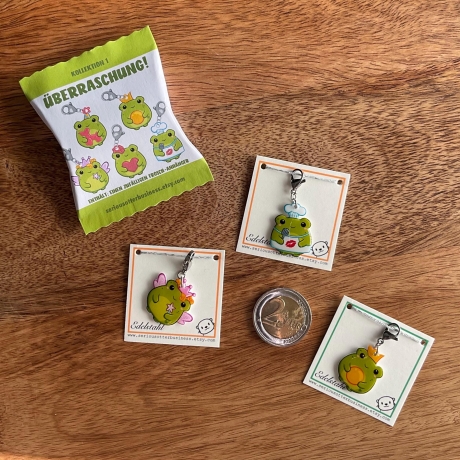 Frosch Schlüsselanhänger in Überraschungsbox