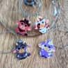 Glasmarker 4er Set Kühe Bauernhof Weinglas Charms