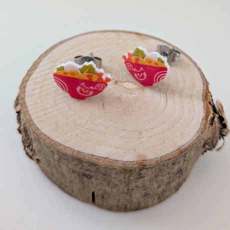 Ohrringe Ramen Ohrstecker mit asiatischem Essen - Japan Motiv 