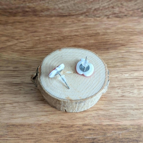 Ohrringe Äpfel wahlweise mit Glitzer für Obst Fans