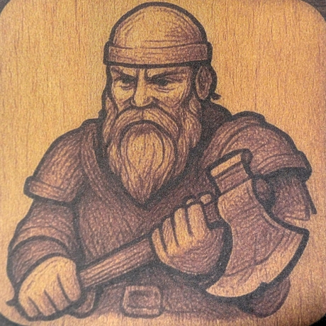 D20 Würfel Frühstücksbrett | Handgebranntes Nerd-Geschenk | DnD