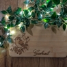 Frühstücksbrettchen aus Holz mit Rotkehlchen – Brotzeitbrett mit Gravur in Pyrographie | nachhaltiges, personalisierbares Geschenk