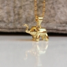 Halskette Elefant Gold Sterlingsilber Kette vergoldet Krafttier 