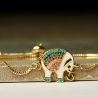 Armband Emaille Elefant Zirkonia als tierisch schönes Geschenk