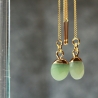 Jade Ohrringe Durchziehohrringe Edelstein Schmuck Weihnachten