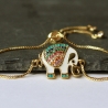 Armband Emaille Elefant Zirkonia als tierisch schönes Geschenk