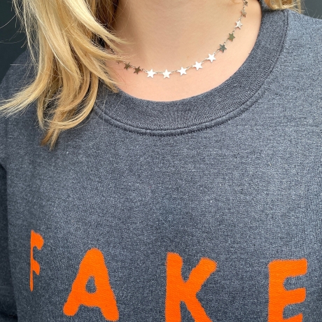 Kette Edelstahl Stern Choker himmlisch Sternenhimmel wasserfest