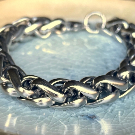 Kette Edelstahl Wikinger Gliederkette 10mm mit Karabiner 