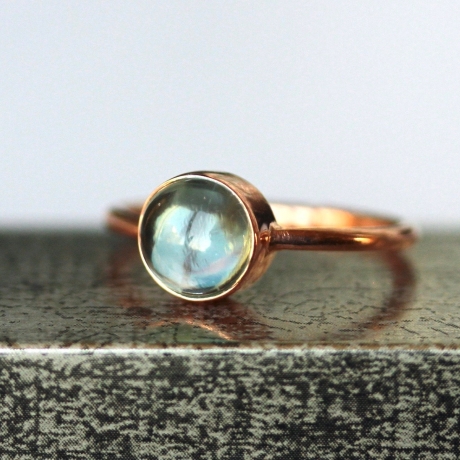 Ring Topas rosegold SterlingSilber Edelsteinring Geburtsstein