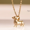 Kette Dackel Hund Gold