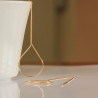 Durchziehohrringe Tropfen modern / Minimalistischer Schmuck 
