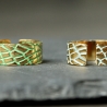 Vintage Ring Patina Kroko / Geschenk für Sie / Reptilien Schmuck