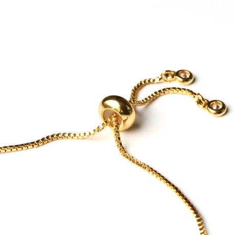 Geburtsstein Armband Edelsteine mit Schiebeperle