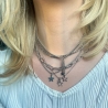 Kette Edelstahl Stern Schlangenkette mit kleinem Sternenhimmel