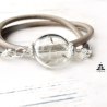 Pusteblume Lederarmband Wickelarmband mit Löwenzahn persönlich