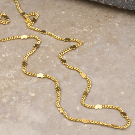 Herz Kette vergoldet als romantisches Geschenk
