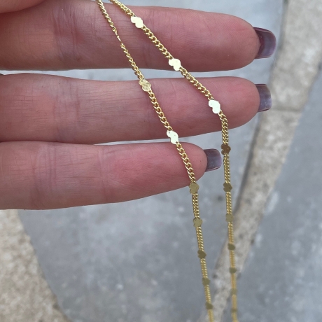 Herz Kette vergoldet als romantisches Geschenk für Sie als minimalistischer Schmuck