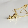 Kette Katze Sterlingsilber Gold Tierschmuck Kitten 