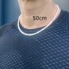 Süßwasserperlen Halskette unisex eine Naturperlenkette