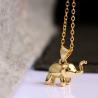 Halskette Elefant Gold Sterlingsilber Kette vergoldet Krafttier 
