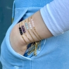 Geburtsstein Armband Edelsteine mit Schiebeperle