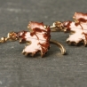 Blatt Ohrringe Ahorn / Natur Schmuck / Wald Ohrringe