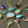 Edelstein Kette Gold / Schmuck mit Edelsteinen / Geschenk für Sie