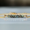 Edelstein Armband Labradorit / Armband gold Labradorit