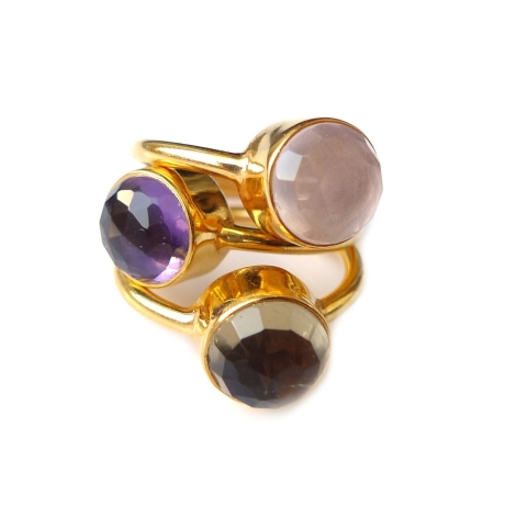 Ring Topas rosegold SterlingSilber Edelsteinring Geburtsstein