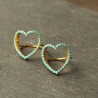 Ring Herz Türkis Gold / Geschenk für Sie / Geschenk für Verliebte