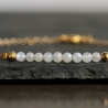 Edelstein Armband Mondstein / Geschenk für Sie / Perlen Armband