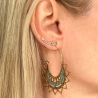 Vintage Creolen Boho antikgold mit Patina