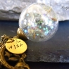 Pusteblume Kette Mond / Himmlische Mond Fee mit Glitzer