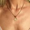 Kette Labradorit Rosenquarz Türkis mit Edelsteinkette