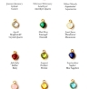 Personalisierte Kette Geburtsstein / Personalisiertes Geschenk
