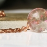 Pusteblumen Kette Glitzer Folie roségold Glücksbringer Schmuck