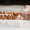 Pusteblumen Kette Glitzer Folie roségold Glücksbringer Schmuck