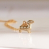 Kette Dackel Hund Gold