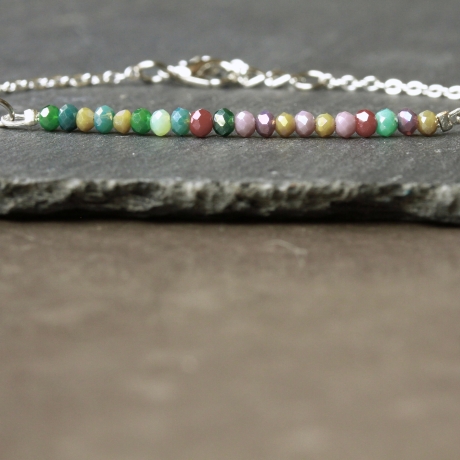 Armband Perlen silber ein handgefertigtes Schmuckstück