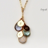 Personalisierte Kette Geburtsstein / Personalisiertes Geschenk 
