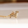 Kette Dackel Hund Gold