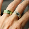 Vintage Ring Patina Kroko / Geschenk für Sie / Reptilien Schmuck