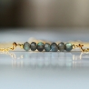 Edelstein Armband Labradorit / Armband gold Labradorit