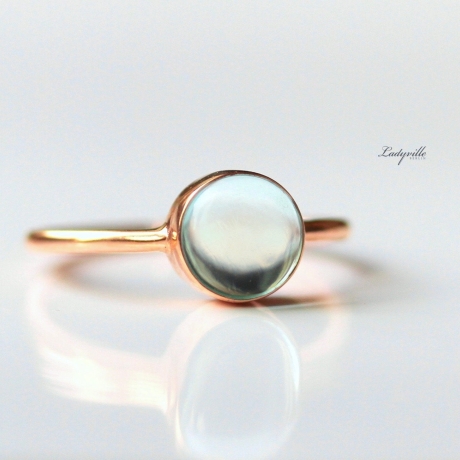 Ring Topas rosegold SterlingSilber Edelsteinring Geburtsstein