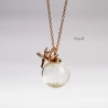 Engel Kette Schneekugel mit Schnee / Geschenk für Sie
