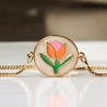 Armband Emaille Blüte / Geschenk für Sie