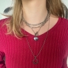 Kette Edelstahl Herz Gliederkette 