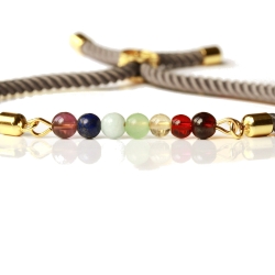 Edelstein Chakra Armband symbolisiert die sieben Chakren Edelstein Chakra Armband symbolisiert die sieben Chakren